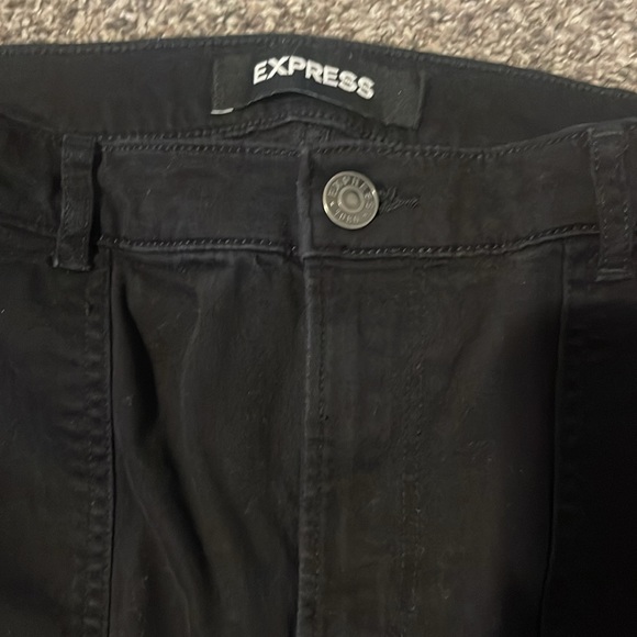 Express Black Cargo Pants *used, no damage size 6 - Picture 4 of 5
